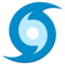 Cyclone emoji on Emojione